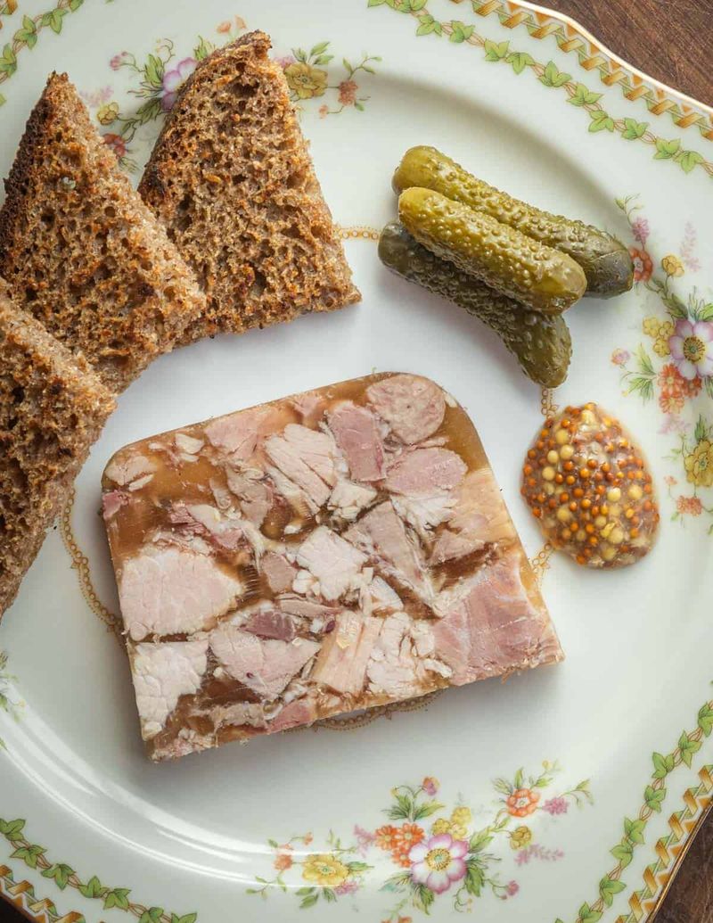 Sülze (head cheese / meat in aspic)