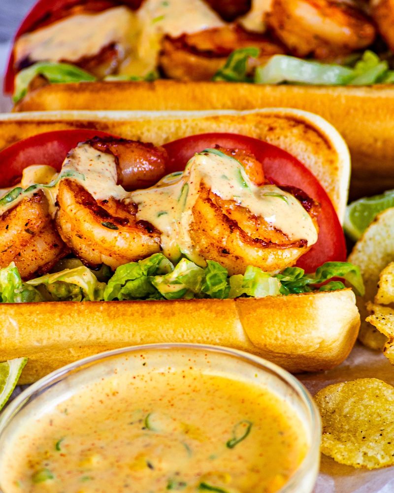 Shrimp Remoulade Po’boy — Arnaud’s Remoulade Room, New Orleans, LA