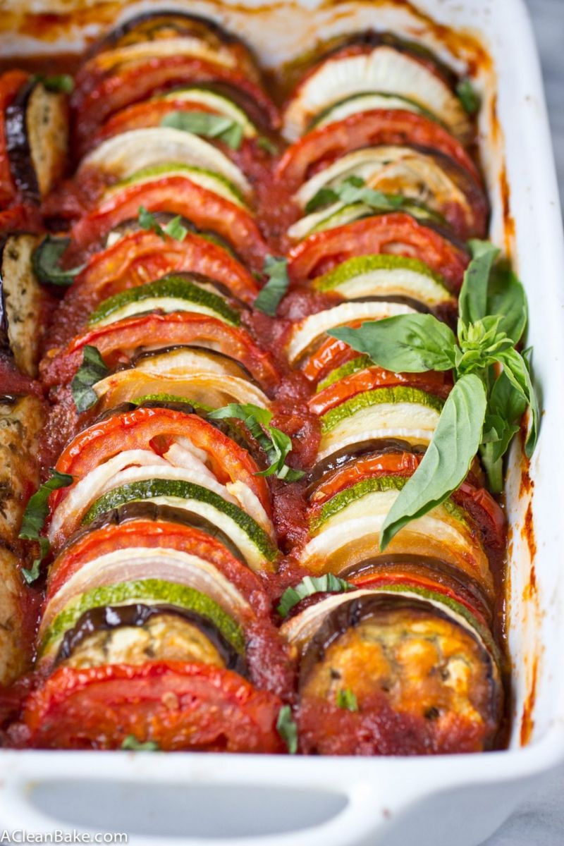 Roasted Ratatouille Squares