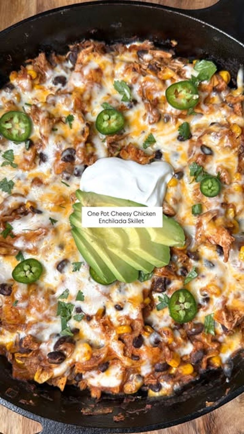Copycat Taco Night Enchilada Skillet