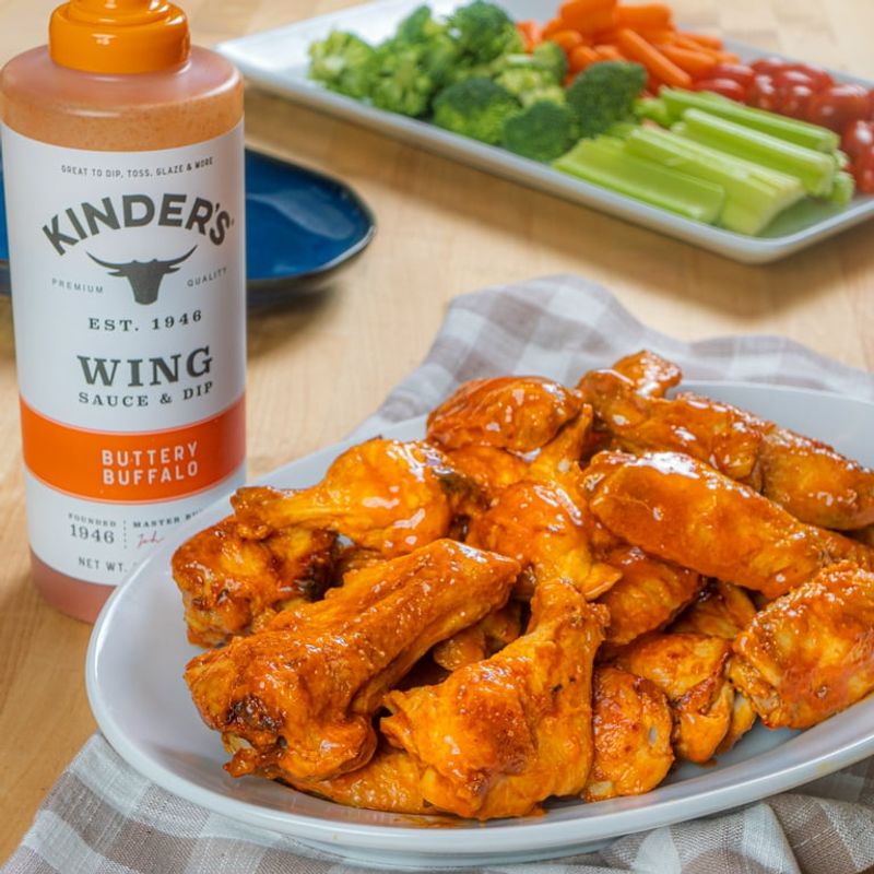 Kinder’s Buttery Buffalo Wing Sauce and Dip