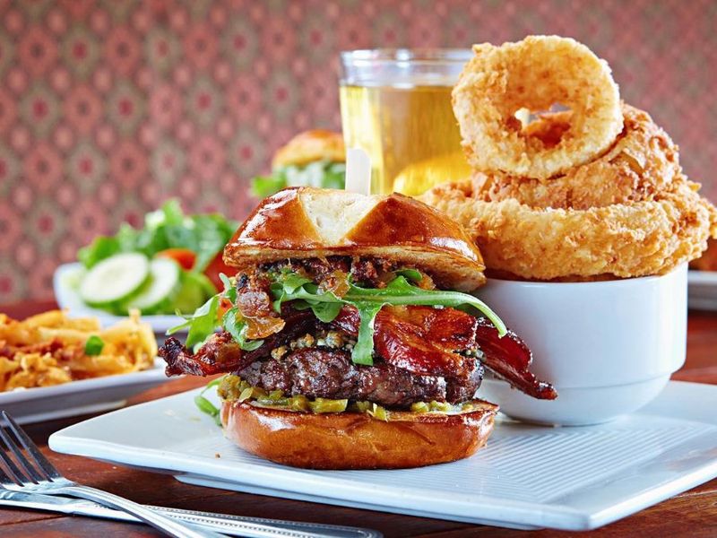 They cook burgers constantly