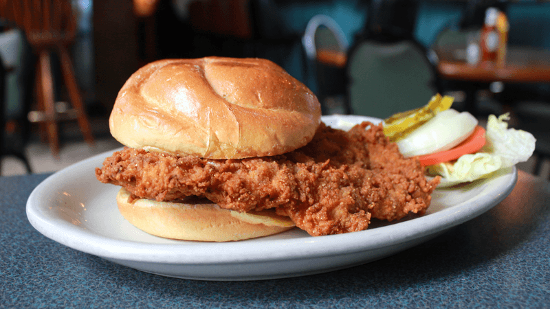 Breaded Pork Tenderloin Sandwich (Indiana)