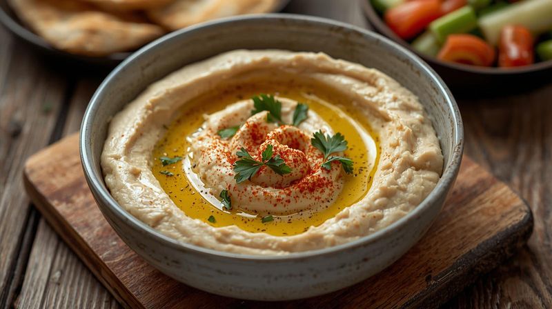 Hummus like chickpea spreads