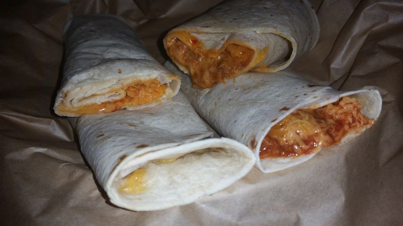 Naugles Cheese Burrito Sandwich