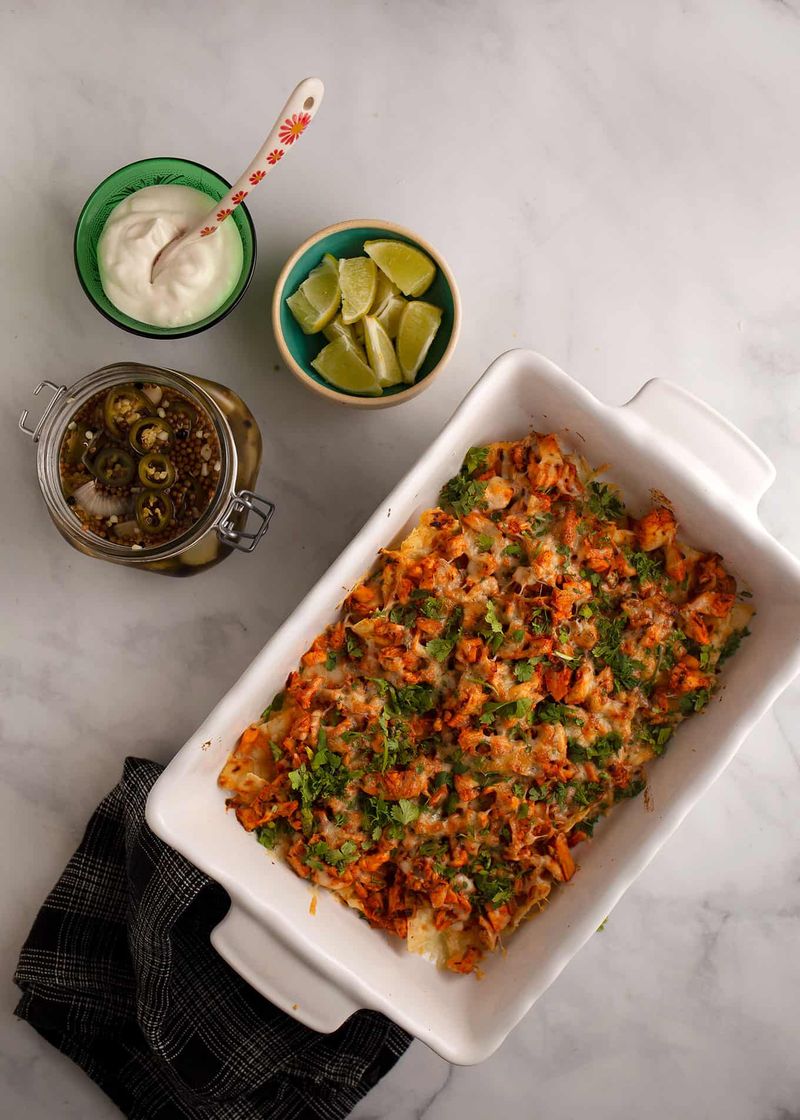 Sinaloa Style Chicken and Potato Casserole