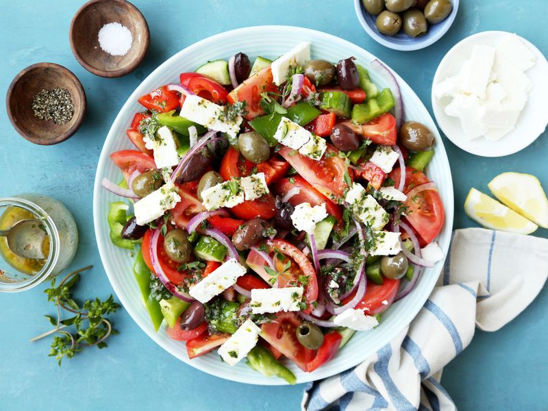 Greek Village Salad (Horiatiki)