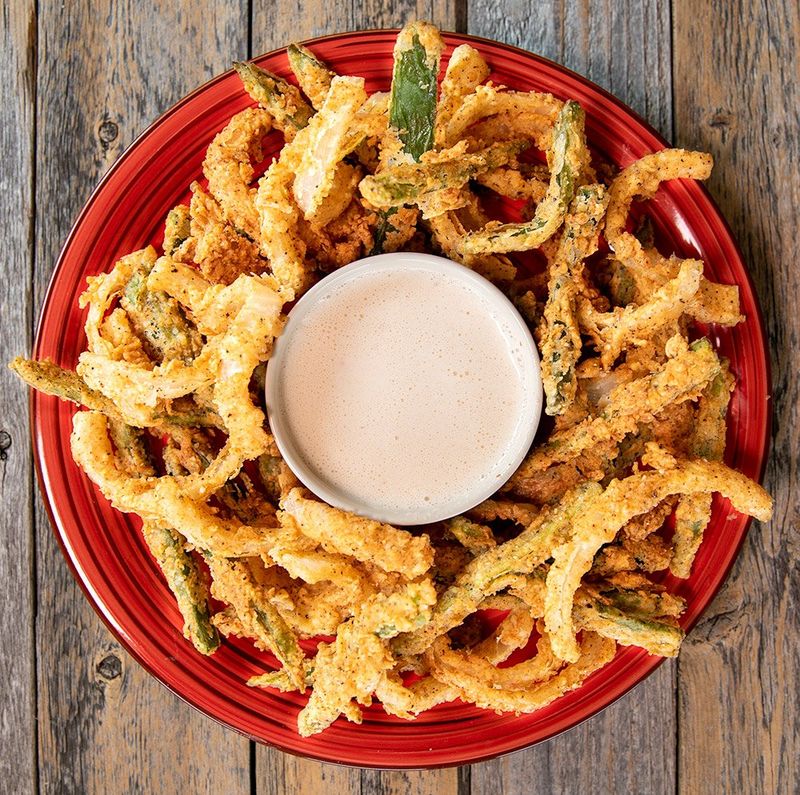 Texas toothpicks (fried onion strings)