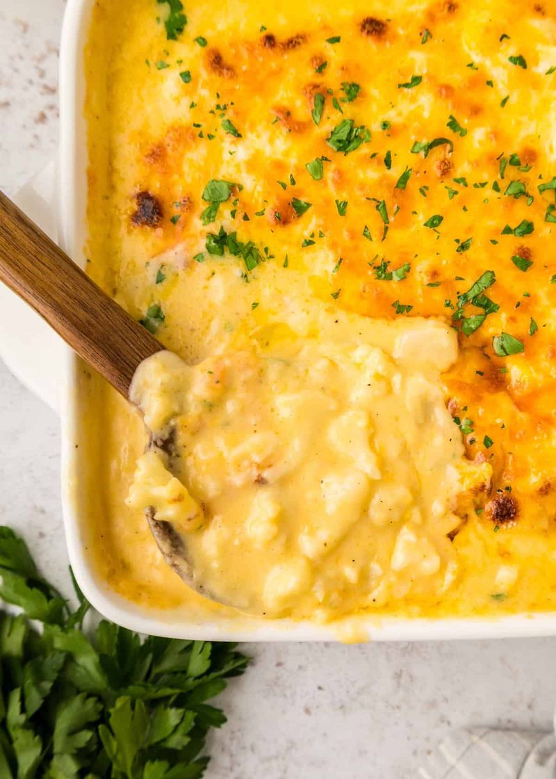 Cauliflower Mac With Crispy Topping