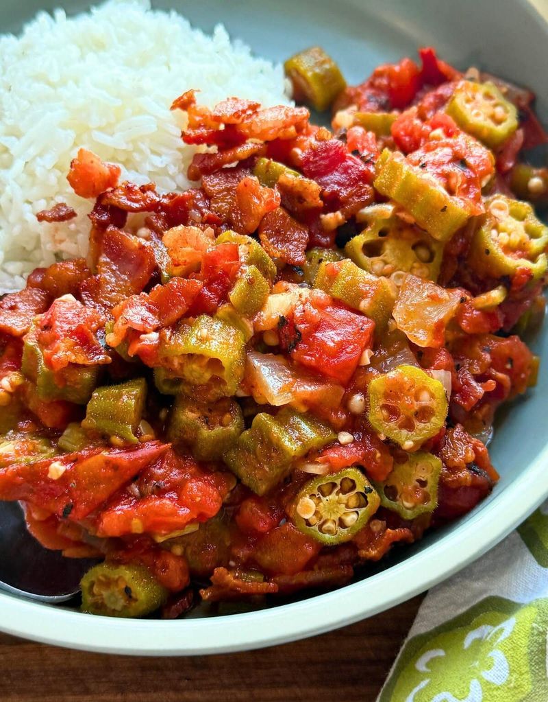 Smothered Okra and Tomatoes