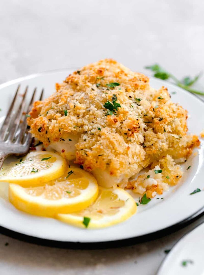 Crispy Lemon Parmesan Cod