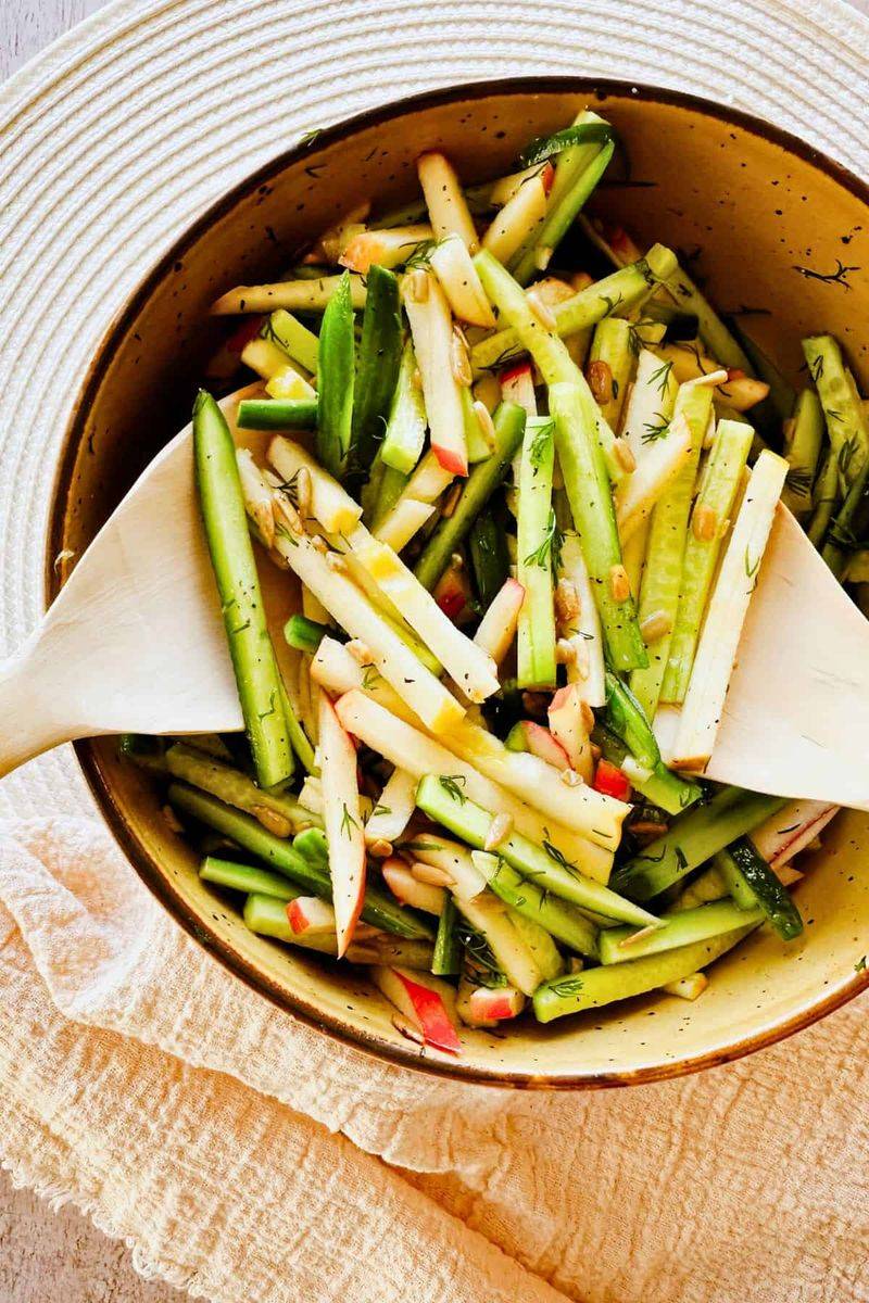 Cucumber Apple Celery Slaw