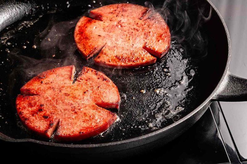 Fry The Bologna Until The Edges Crisp