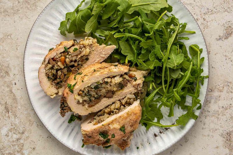Dirty Rice Stuffed Chicken