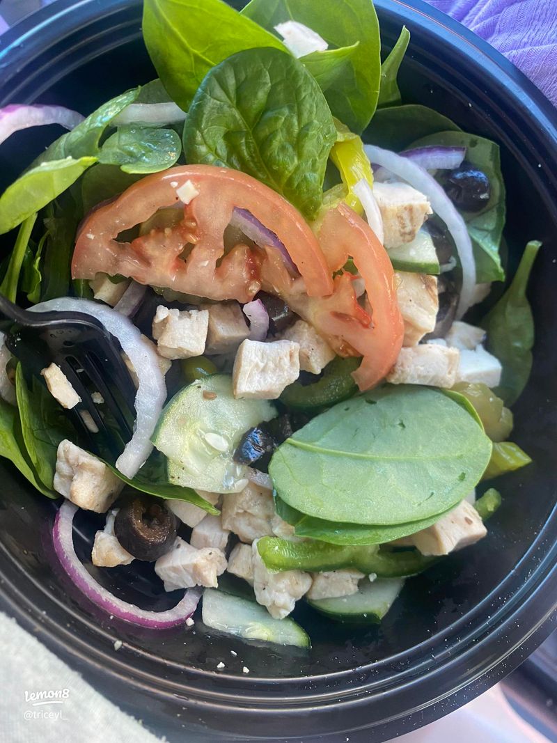 Subway Salad (protein + lots of veggies)