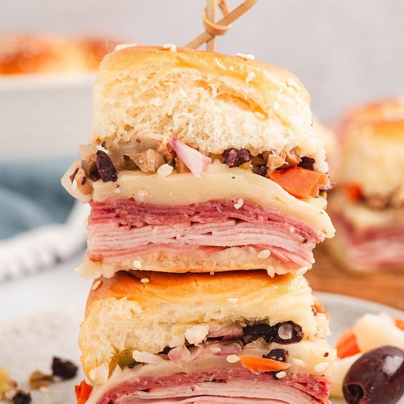 Muffuletta-Style Sliders
