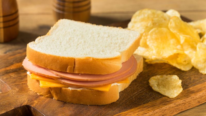 Bologna & American on White with Pickles