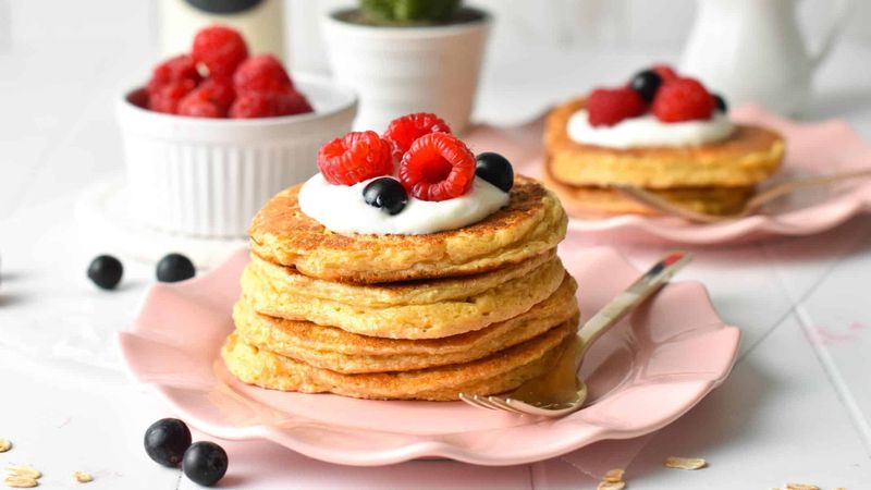 Cottage Cheese Protein Pancakes