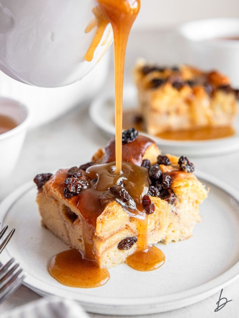 Bread And Butter Pudding With Whiskey Sauce