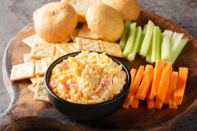 Pre-made pimento cheese