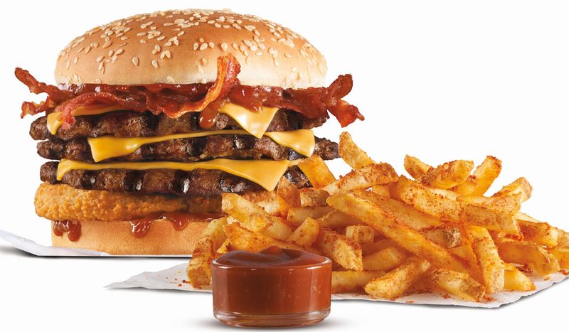 Carl’s Jr. Triple Western Bacon Cheeseburger
