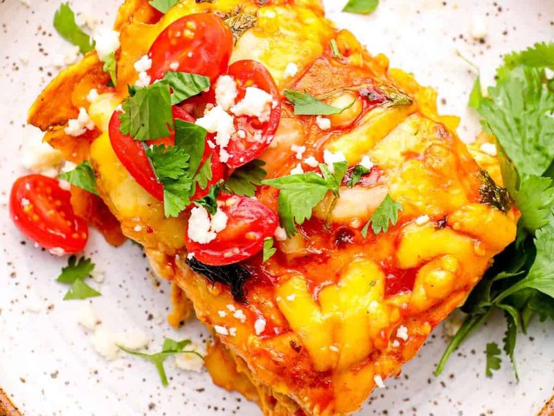 Tinga Chicken Tortilla Casserole