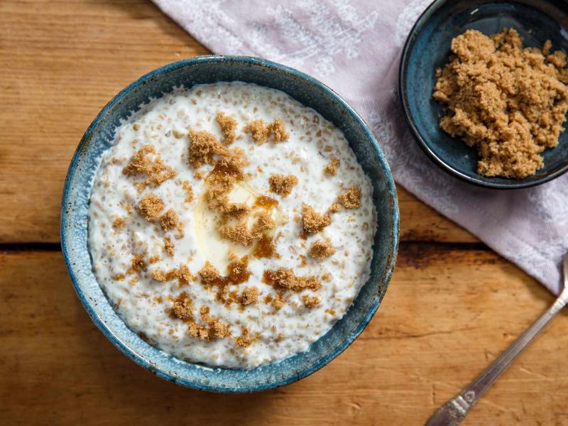 Oatmeal With Brown Sugar and Butter