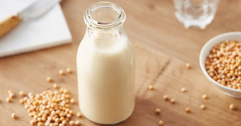 Unsweetened soy milk