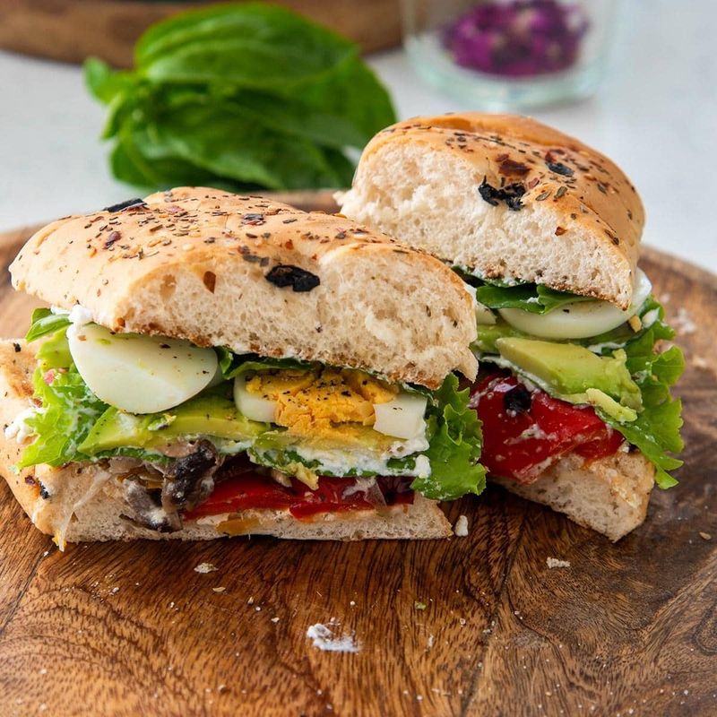 Subway Egg and Veggie Sandwich on Whole Grain