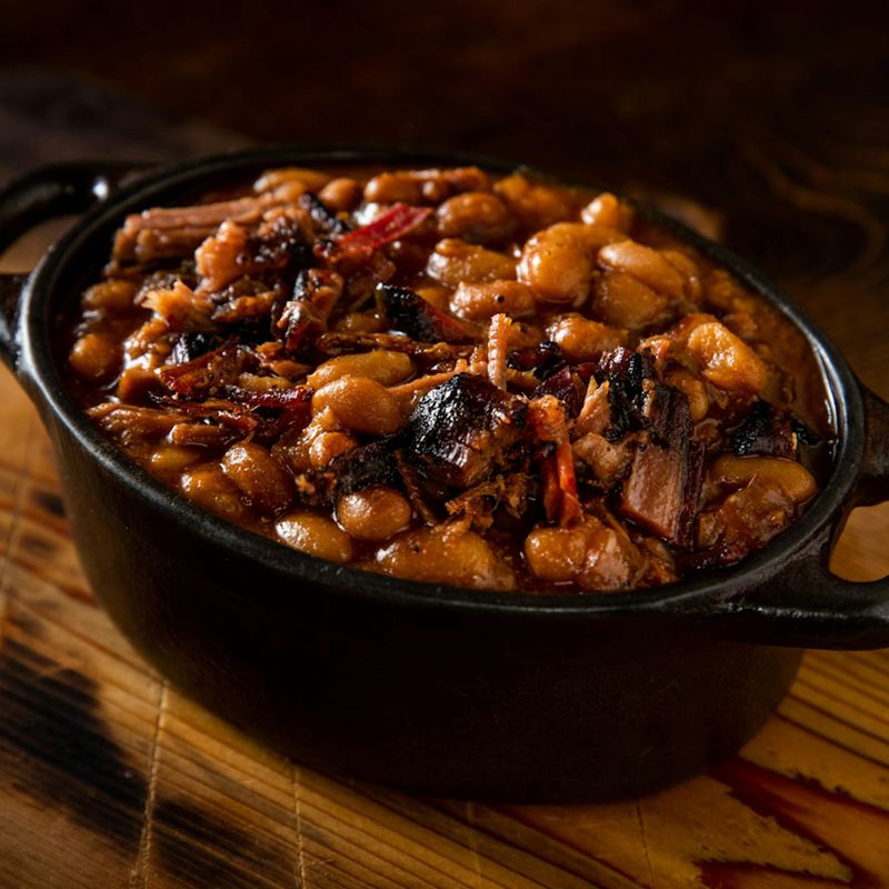 Beans With Burnt End Bits