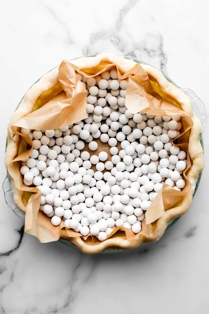 Dock the crust and use pie weights