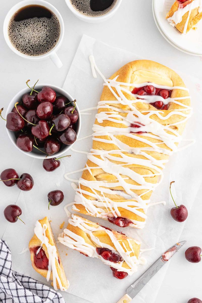 Cherry Danish Pastry Braid