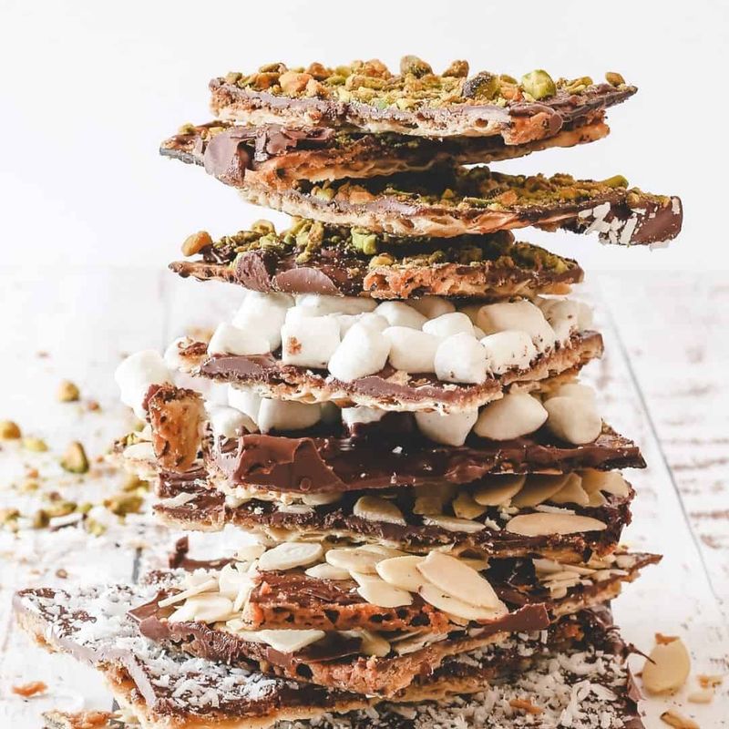 Chocolate-Covered Matzo Crunch