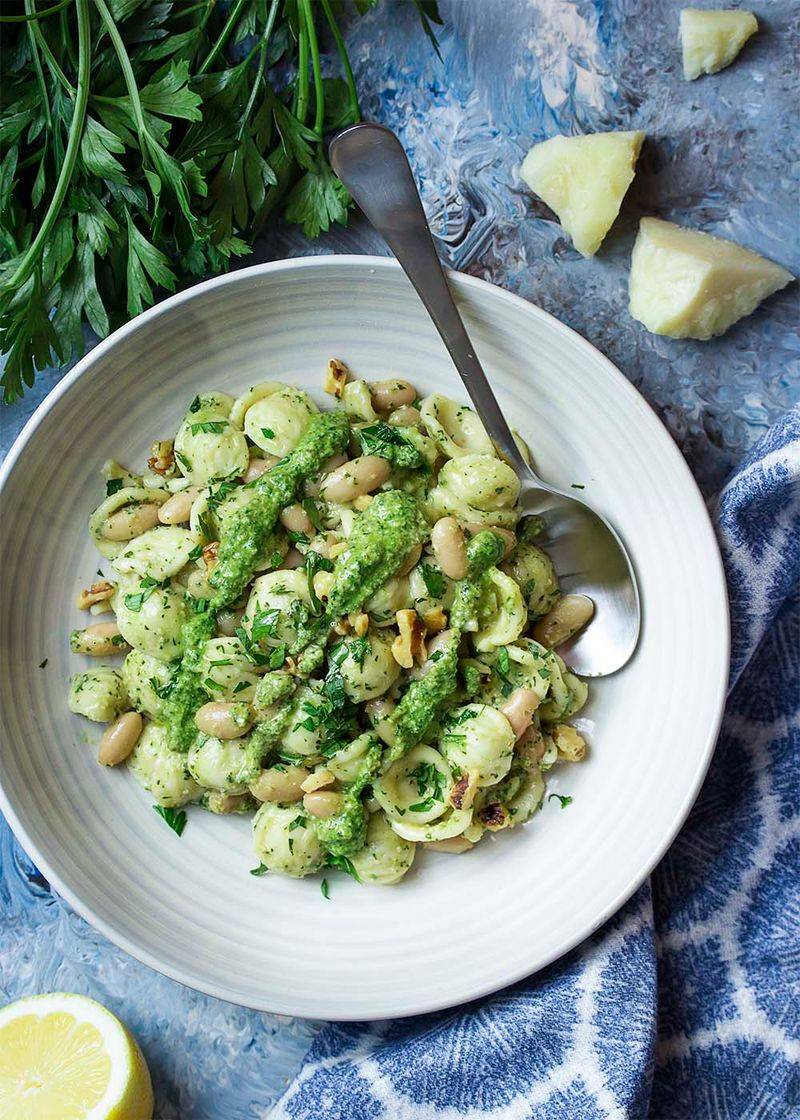White Bean Pesto Pasta