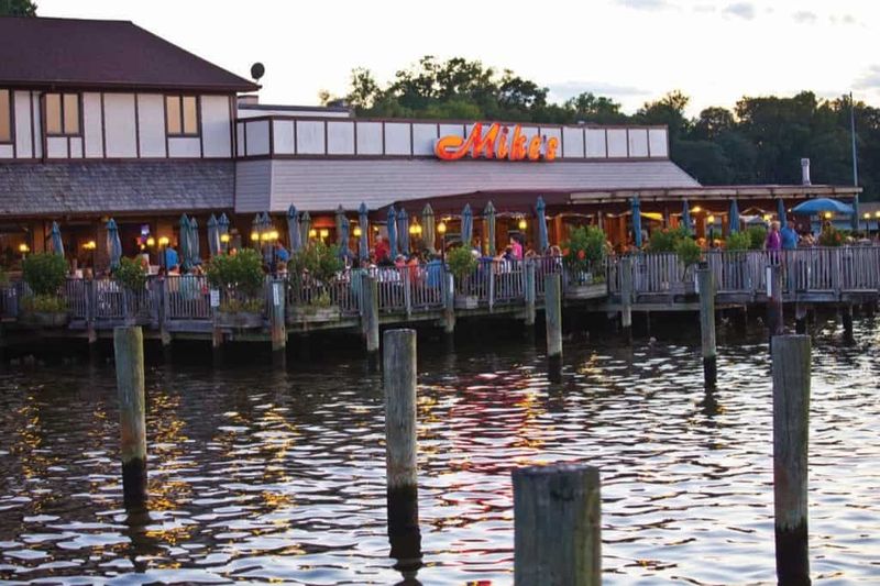 Deck Dining At Sunset