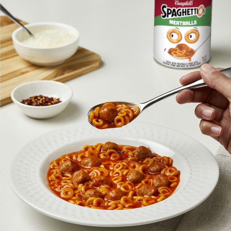 SpaghettiOs with Meatballs (Canned Version)