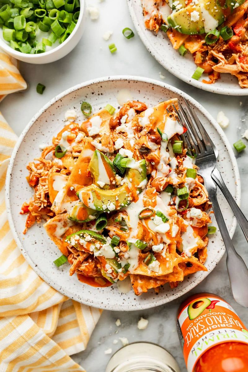 Buffalo Chicken Enchiladas