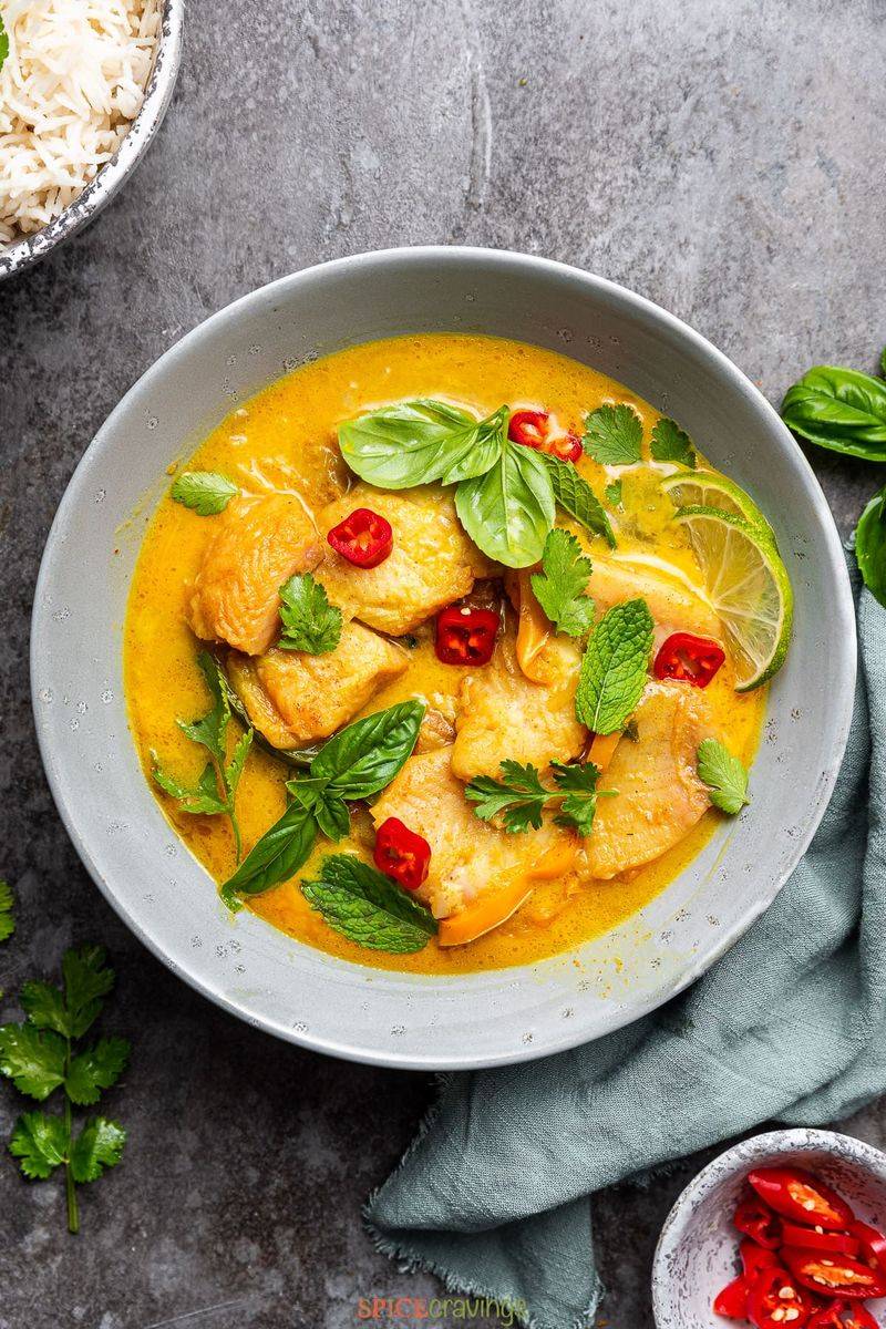 Coconut curry fish