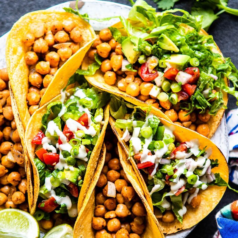 Crispy Chickpea Tacos
