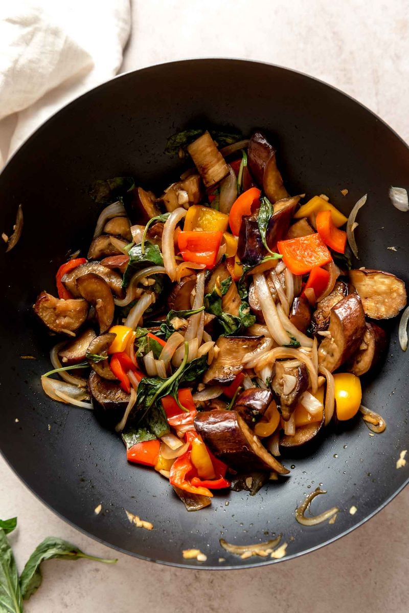 Spicy Thai Eggplant Stir-Fry