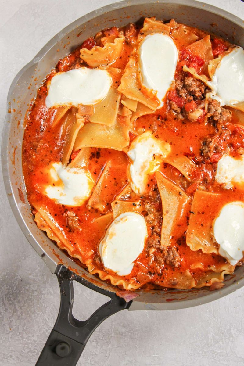 One-Pot Lasagna Skillet