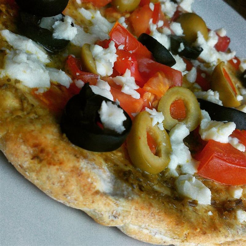 Mediterranean Veggie Crescent Pizza