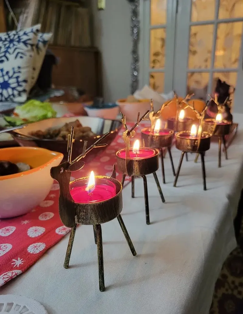 Unattended Candles Near Decorations