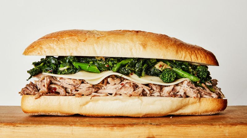 Philadelphia Roast Pork with Broccoli Rabe