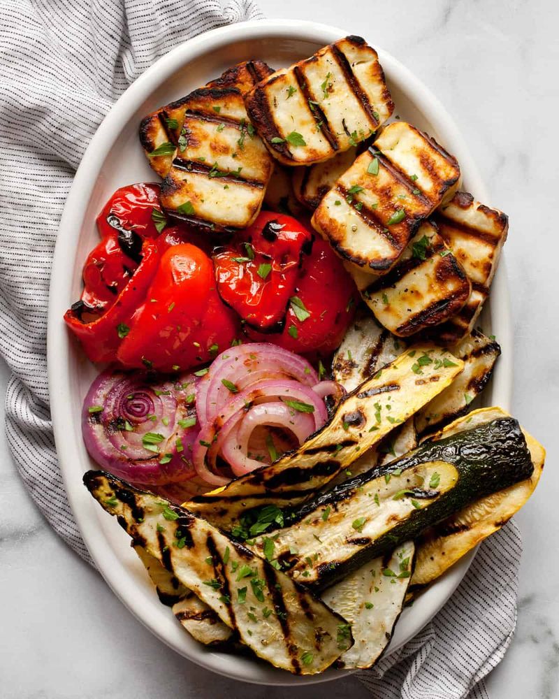 Day 27 - Grilled Vegetable and Halloumi Platter