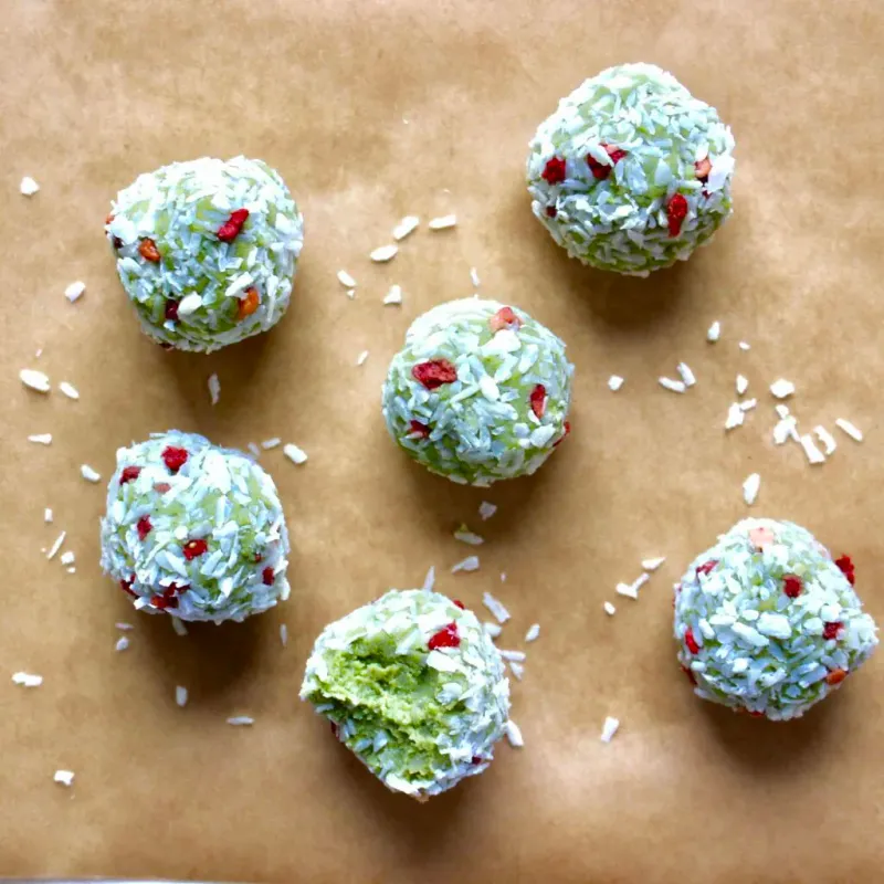 Matcha White Chocolate Truffles