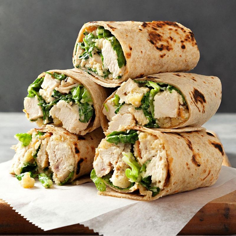 Chicken Caesar Wraps