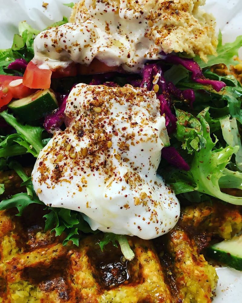 Falafel sandwich at King Tut’s