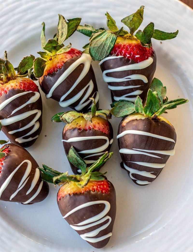 Chocolate-Dipped Fruit Platter