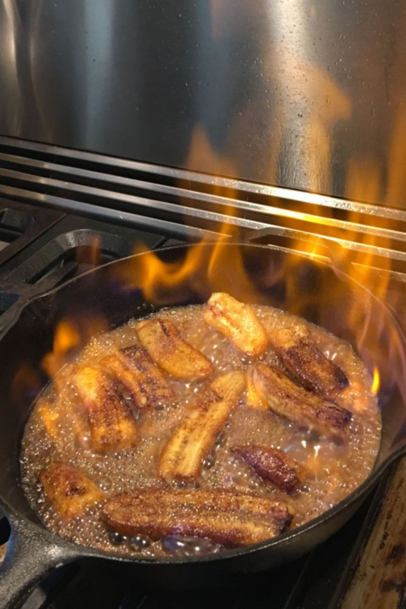 Bananas Foster Flaming Skillet (Louisiana)